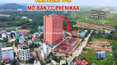 Tuyệt chủng chung cư Hà Nội cách Mỹ Đình chỉ 20ph - Phenikaa Tower nằm lõi KĐT Hoà Lạc nhận booking