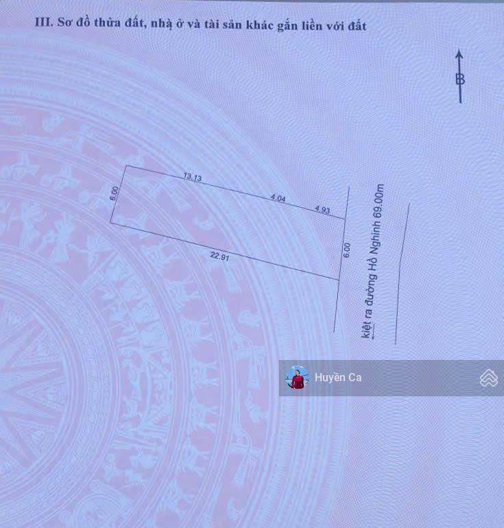 Mảnh đất sau lưng Hồ Nghinh, sát Vương Thừa Vũ giá rẻ nhất khu vực