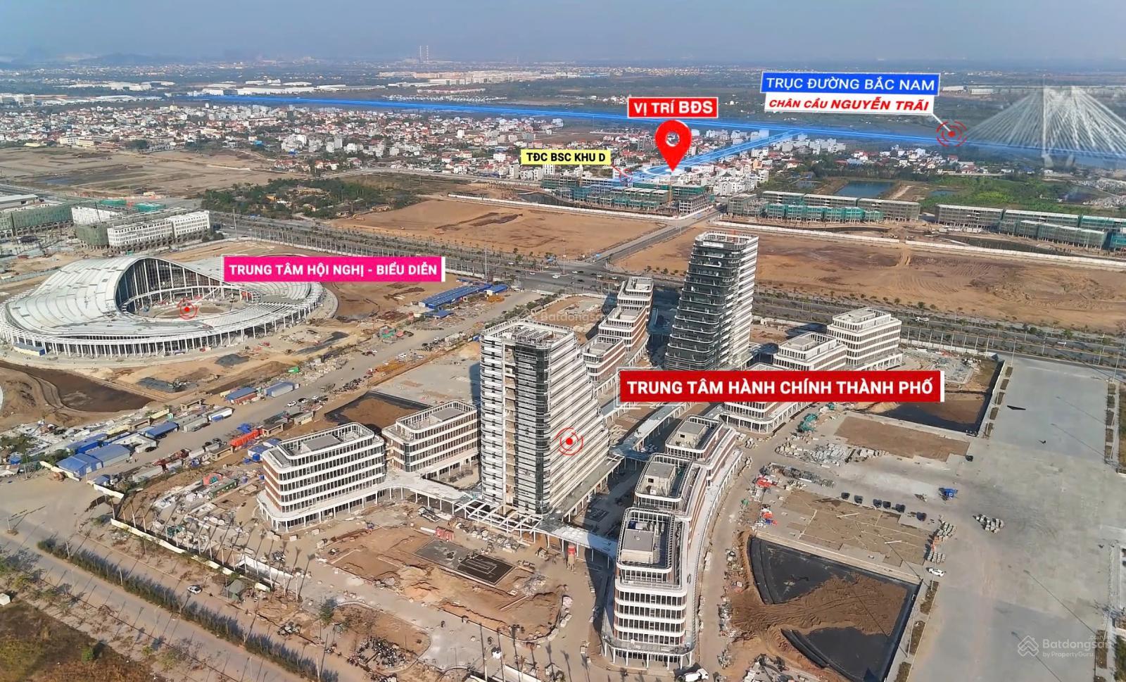 Bán lô đất 100m2 Ngang 5m, Vuông vắn gần Khu D, dễ dàng kết nối đến các khu TĐC và TTHC Thành Phố.