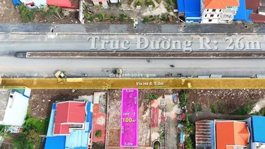 Bán lô đất 100m2 Ngang 5m, Vuông vắn gần Khu D, dễ dàng kết nối đến các khu TĐC và TTHC Thành Phố.
