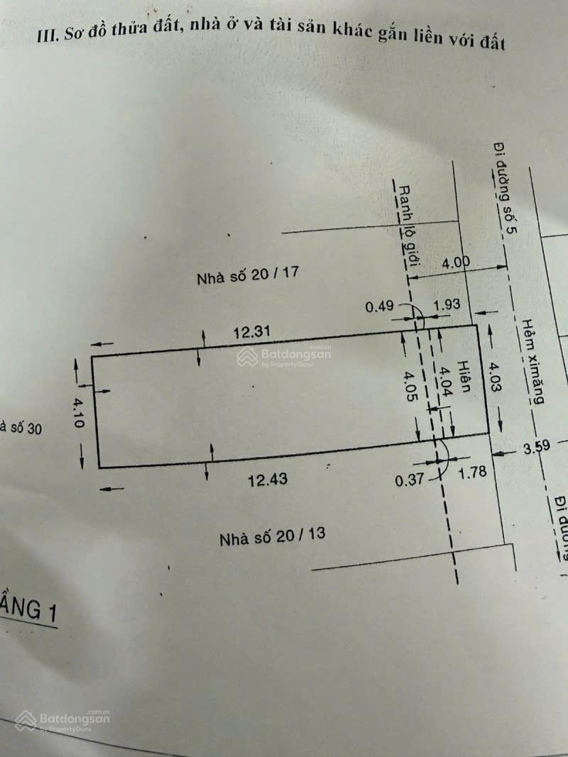 Gấp Bán 1Đời Chủ 60m² HXH Thông-2Tầng Thu Nhập 111Triệu/Năm Giáp TPhú