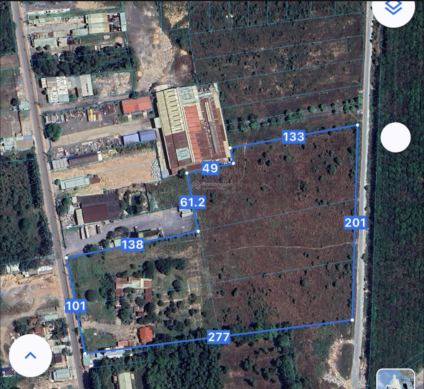 Đất lớn Long Thành siêu hiếm: 44518m2, 2 mặt tiền trước sau, 100% đất ở, sẵn thổ cư sát Lộc An