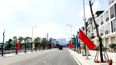 Bán gấp nhà LK KĐT Ao Sào - Hàng xóm Louis Hoàng Mai, đường chính rộng, kinh doanh, 73m2 chào 24 tỷ