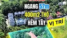 Bán 1.719m2 Cửa Lấp 400m Thổ Cư Mặt Tiền Siêu Rộng 57m Cách Trần Hưng Đạo 400m