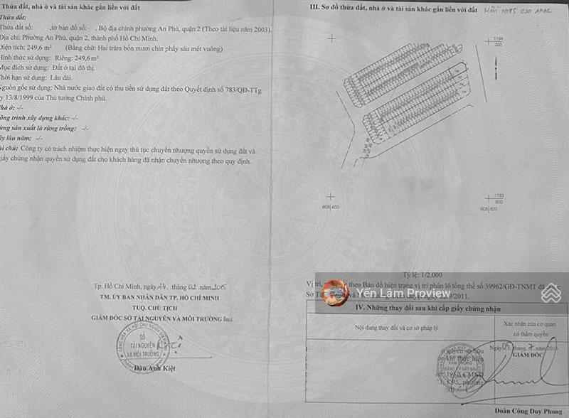 Bán căn góc Bùi Tá Hán An Phú An Khánh, 2 mặt tiền đường 18 m, 249m², giá 78 tỷ