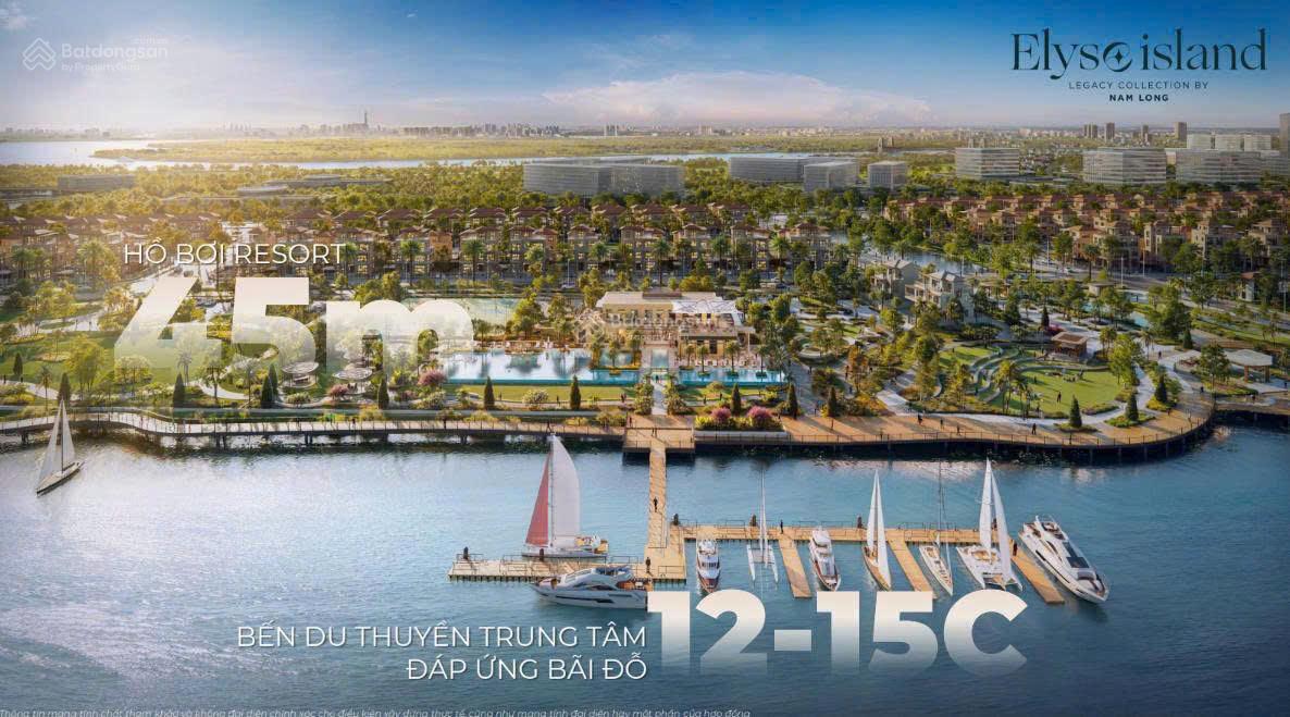 NAM LONG MỞ BÁN BIỆT THỰ ĐẢO ELYSE ISLAND (ĐẢO ĐẠI PHƯỚC). CHỈ 130 TRIỆU/M2. TIẾN ĐỘ 24 THÁNG