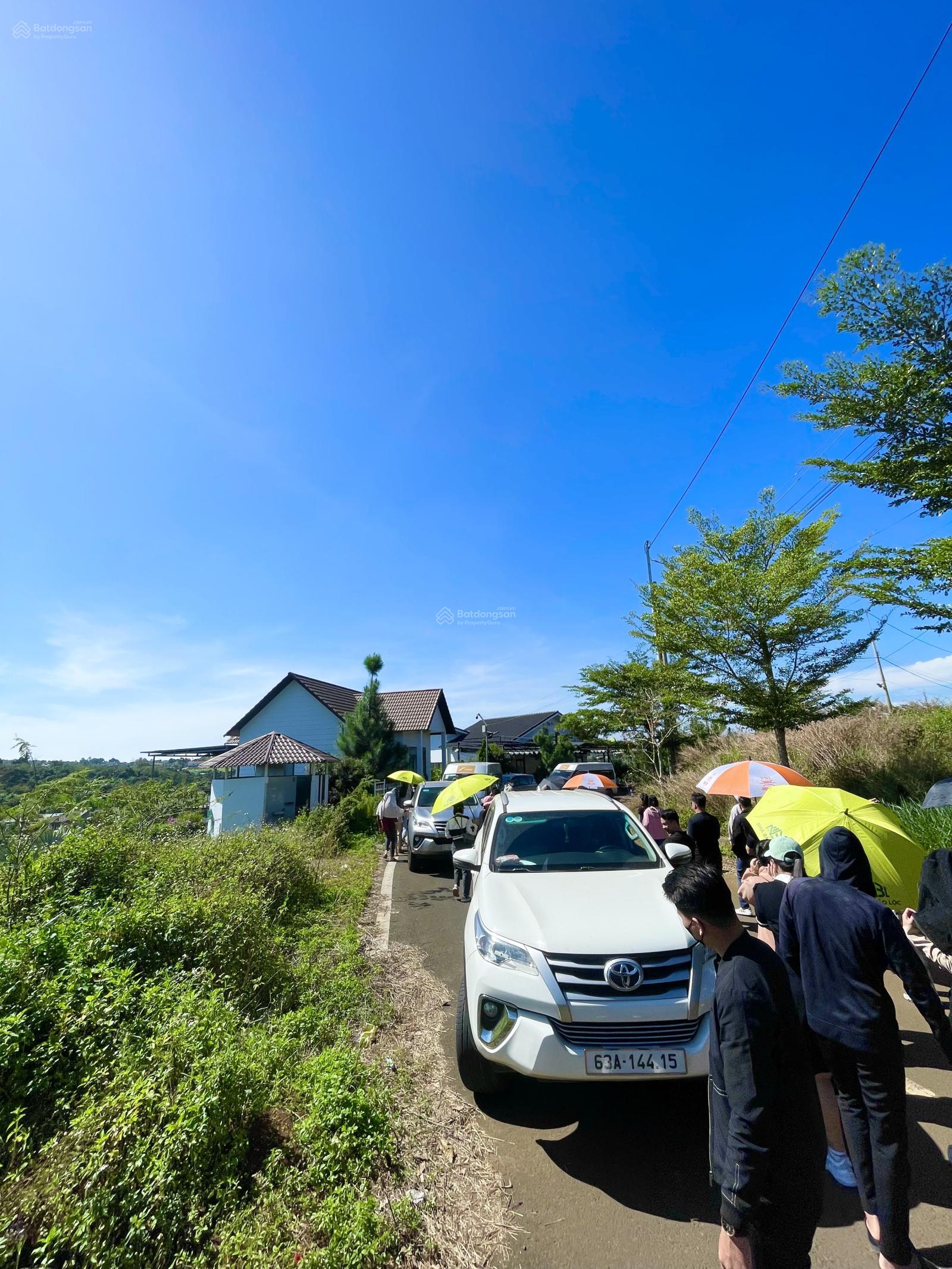 Đất size biệt thự vườn 435m2 sẵn thổ cư sổ hồng riêng, giáp phường 1,Bảo Lộc. Chợ trường trạm 2km