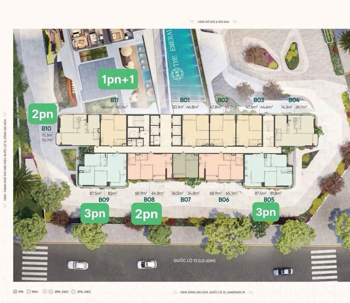 [GÓC 2 MẶT THOÁNG] THE EMERALD 68 - CHIẾT KHẤU 6% - CHỈ 10% KÝ HĐMB - CƠ HỘI SINH LỜI TỐT NHẤT 2026