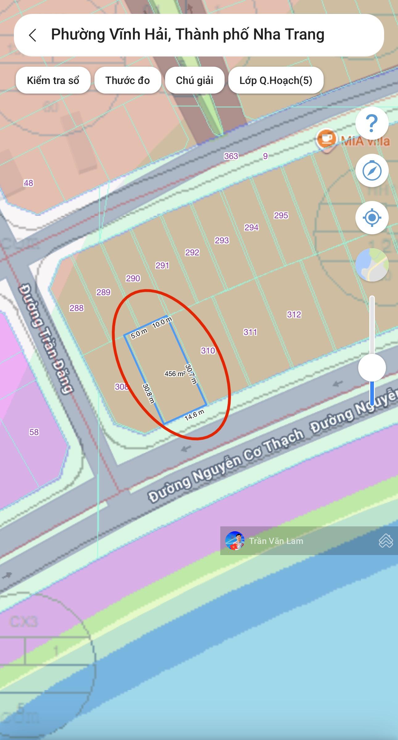 RẺ NHẤT - BÁN LÔ ĐẤT BIỆT THỰ MẶT BIỂN NGUYỄN CƠ THẠCH KĐT MỚI VĨNH HÒA, NHA TRANG