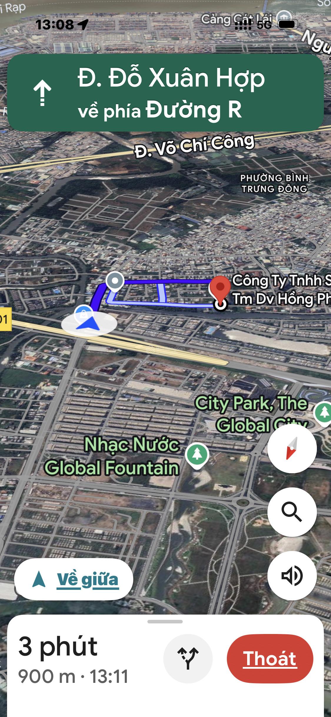 Bán gấp cặp đất 8x22m liền kề, Đông Thủ Thiêm đặc biệt Sổ riêng-108tr/m kế LakeView City-Song hành