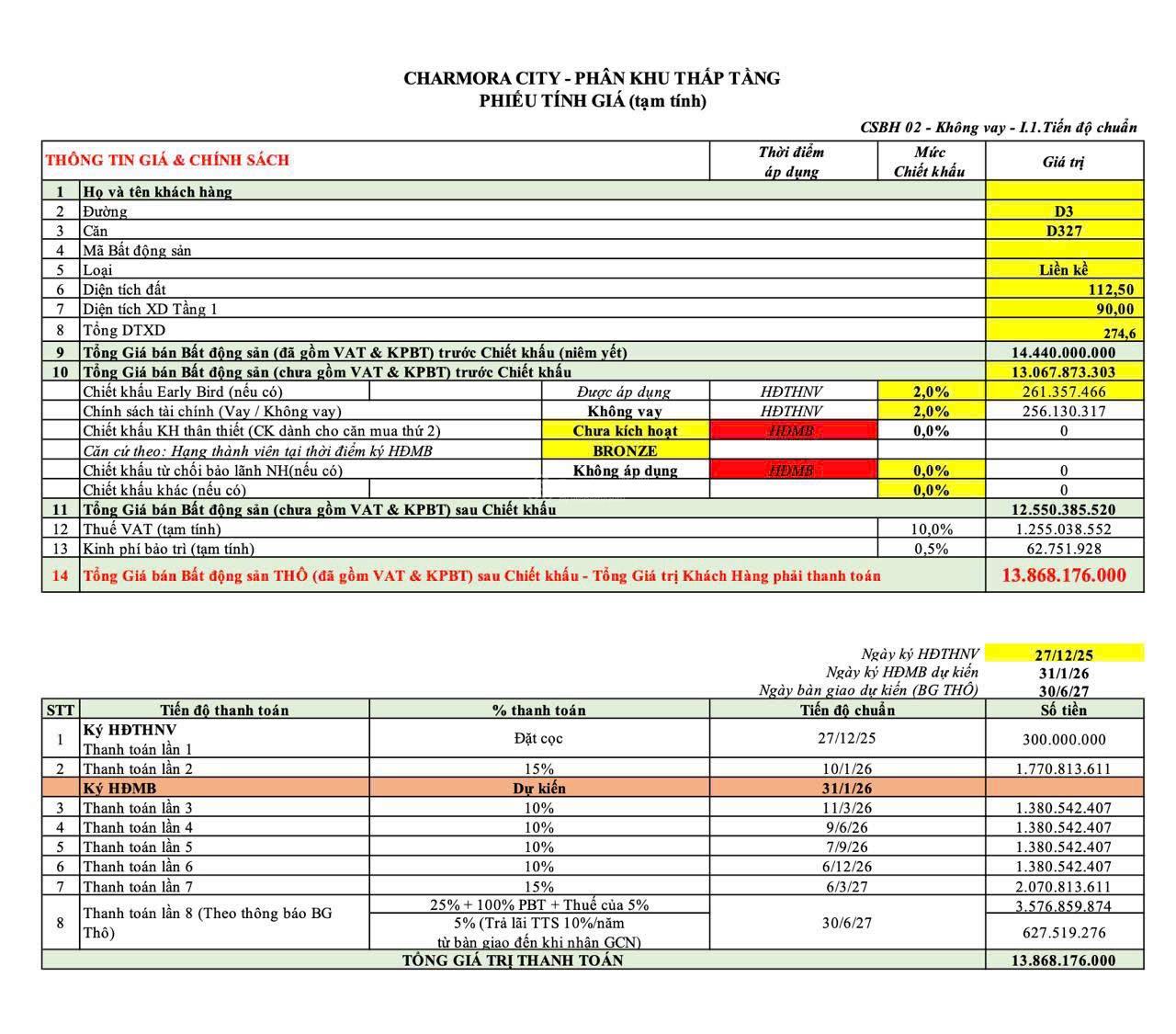 Bán nhà 3 tầng trả góp hoặc trả thẳng chỉ 12.2 tỷ diện tích 112.5m2 , Song Lập 200m giá 19 tỷ
