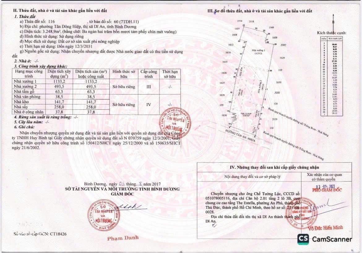 Giảm sâu 20 tỷ  Bán gấp nhà xưởng hoàn công gần QL1K, Tân Đông Hiệp, TP.HCM