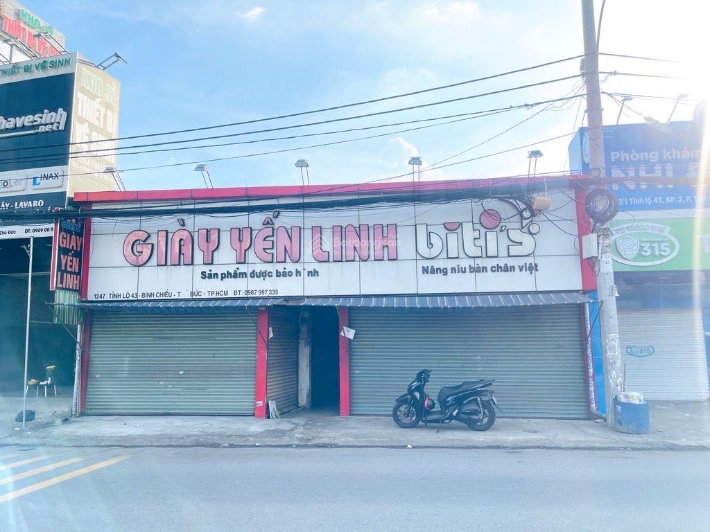 BÁN NHÀ THỦ ĐỨC MẶT TIỀN ĐƯỜNG TL43 RỘNG 20m BÌNH CHIỂU, Dt:600m2( 10 x 60m) CN ~500m-Chỉ: 37 tỷ