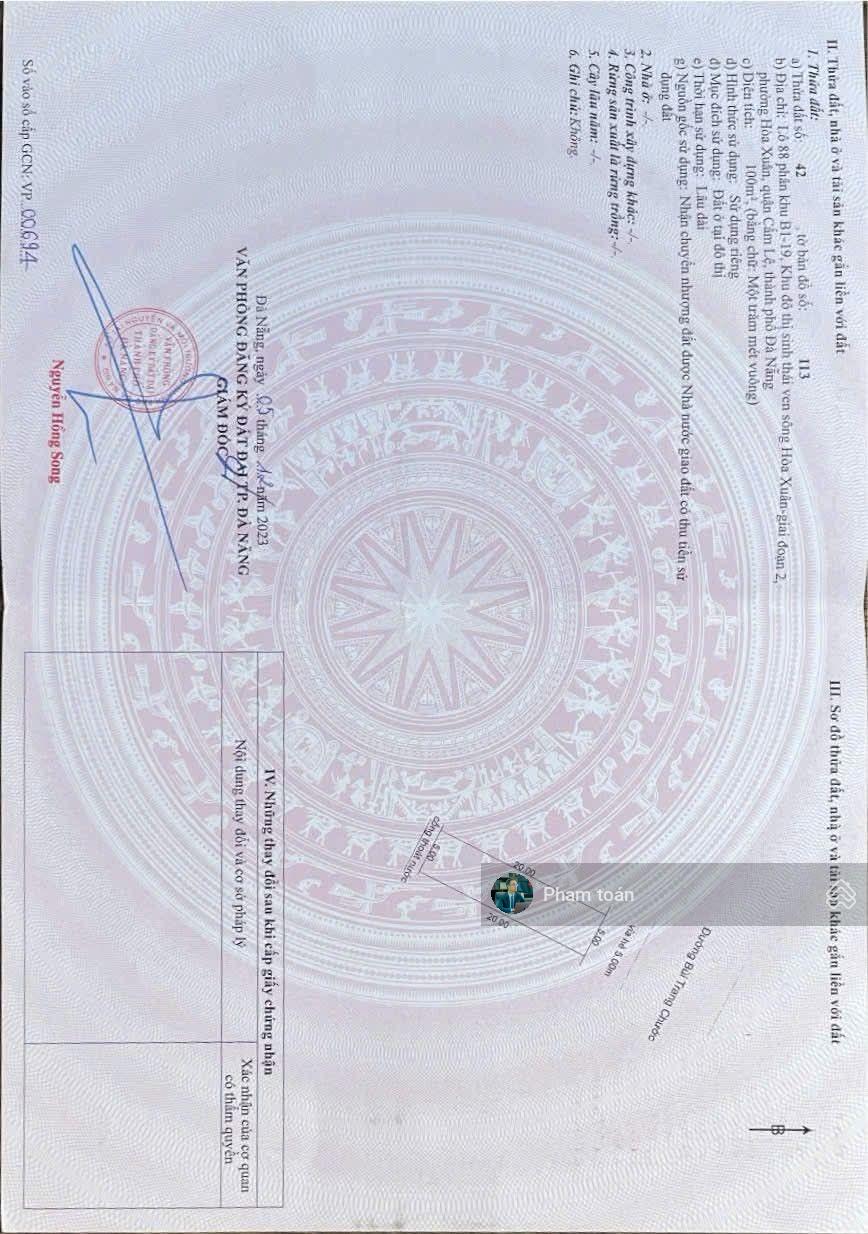 Bán lô Đường 10m5 Bùi Trang Chước, Vị trí kinh doanh, đông bắc 100m2 giá đầu tư