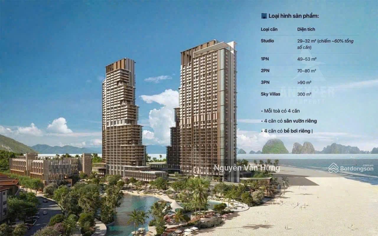 Suất ngoại giao Studio S17.11 Dự án Ariabay view Trực Diện Vịnh Hạ Long suất đầu tư chỉ 978tr(30%)
