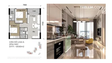 Sàn CĐT Nam Long - Chọn căn vị trí đẹp - Giỏ hàng 3PN 2WC giá tốt nhất Trellia Cove có VAT 7.1 tỷ