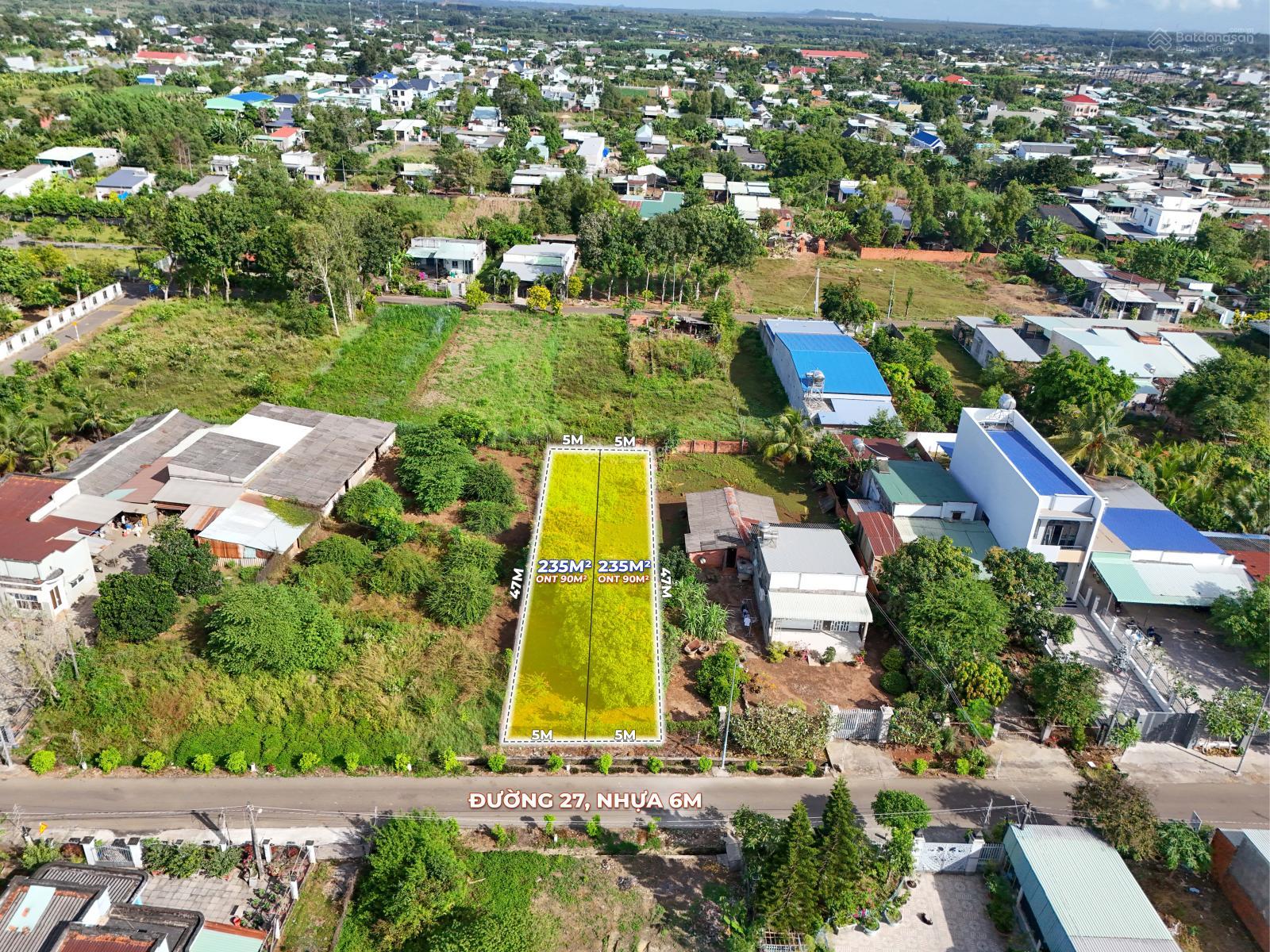 Bán 5m mặt tiền đường 27 gần ngã tư số 10, Nghĩa Thành, Châu Đức. Vị trí cực đẹp.