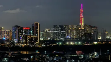Cho thuê căn hộ M-one 2 phòng ngủ, căn góc view Bitexco đẹp như hình