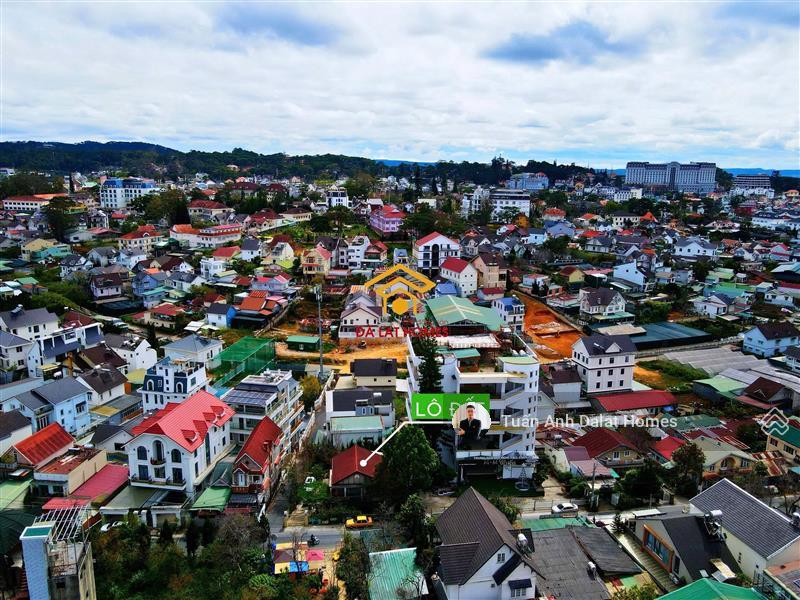 Bán đất 2 mặt tiền Yersin trung tâm Đà Lạt 300m² mặt tiền rộng 23,02m full thổ hiếm có