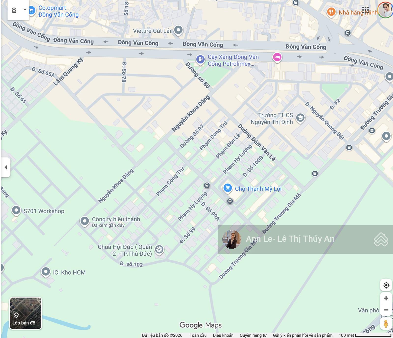 Cần bán đất mặt tiền đường Nguyễn Khoa Đăng, Phường Thạnh Mỹ Lợi, quận 2 cũ