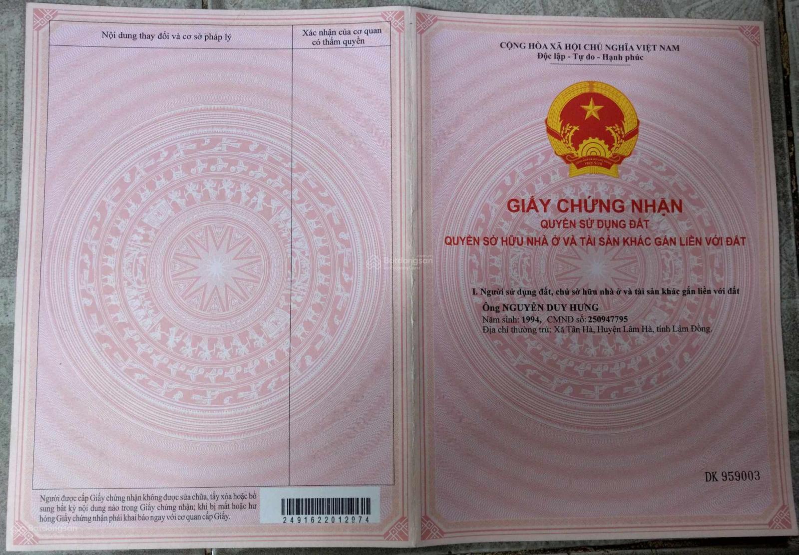 Bán 1 sao đất ngay trạm sạc Vinfast Tân Hà, cách UBND Tân Hà 1,3km