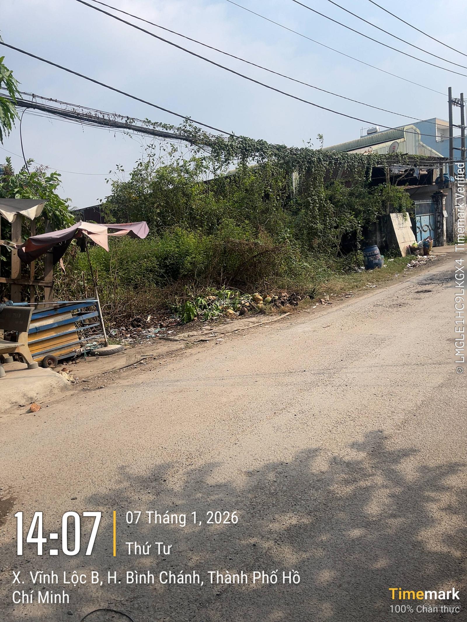 Bán đất 687m2, mặt đường, 6D, Vĩnh Lộc B, Bình Chánh