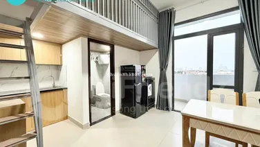Chung cư mini duplex nội thất cao cấp - ban công, cửa sổ trời - ở 3 người 3 xe, bảo vệ, thang máy