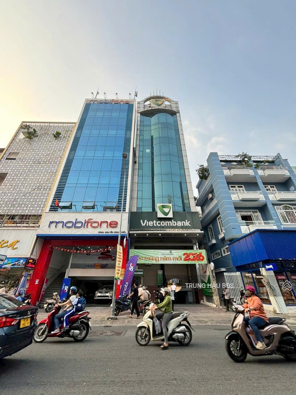 Bán toà nhà VP 2.000m2 - hầm - 10 tầng - MT Nguyễn Đình Chiểu Quận 3 - HĐT 450 triệu - giá 120 tỷ