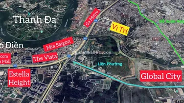 Bán đất khu Villa - Đường Thủy Lợi - Cách trạm thu phí Rạch Chiếc, Xa Lộ Hà Nội, ga Metro 600m