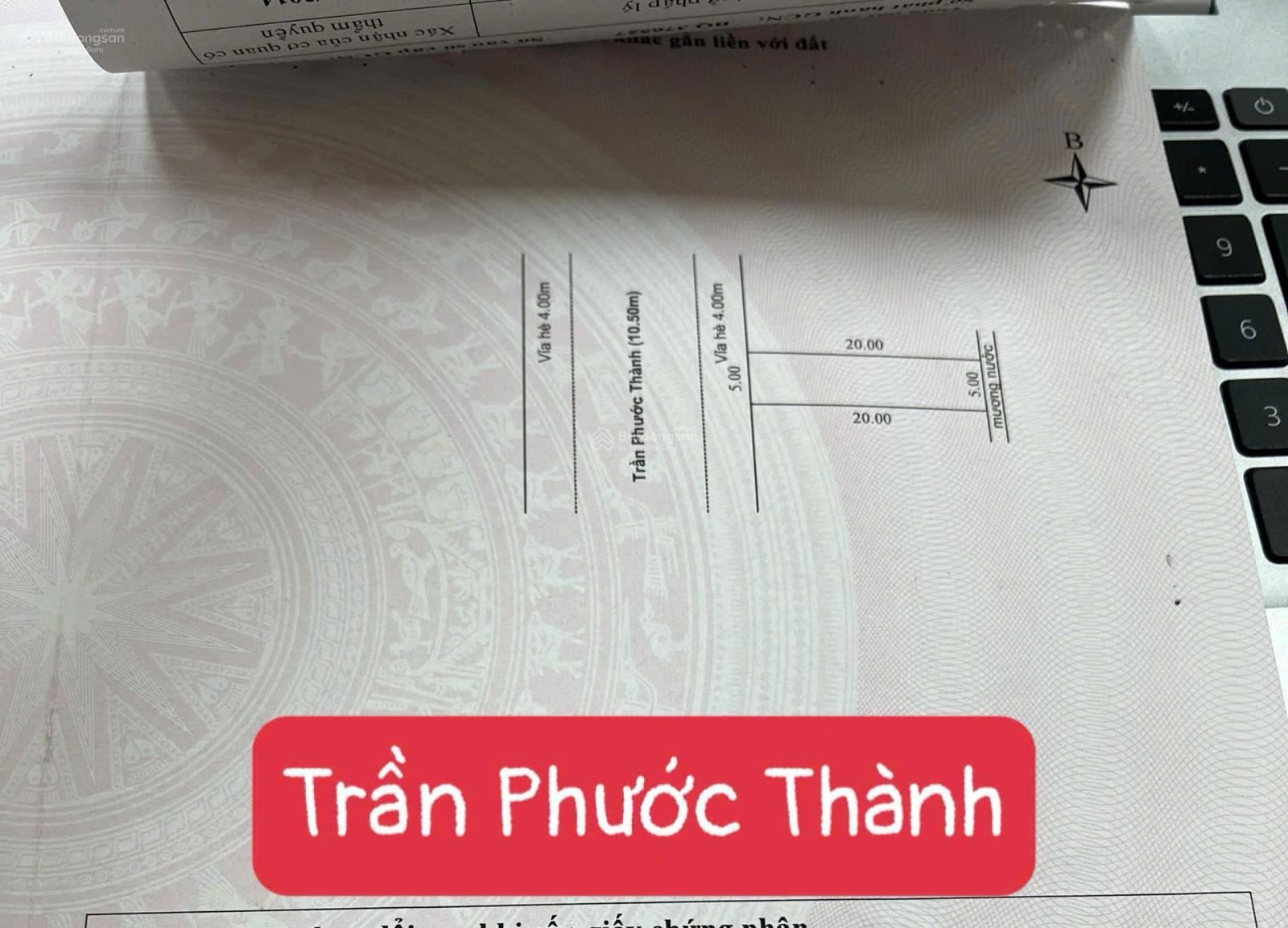 CẦN BÁN GẤP LÔ ĐẤT TRẦN PHƯỚC THÀNH (10.5m), KHUÊ TRUNG, CẨM LỆ, ĐÀ NẴNG
