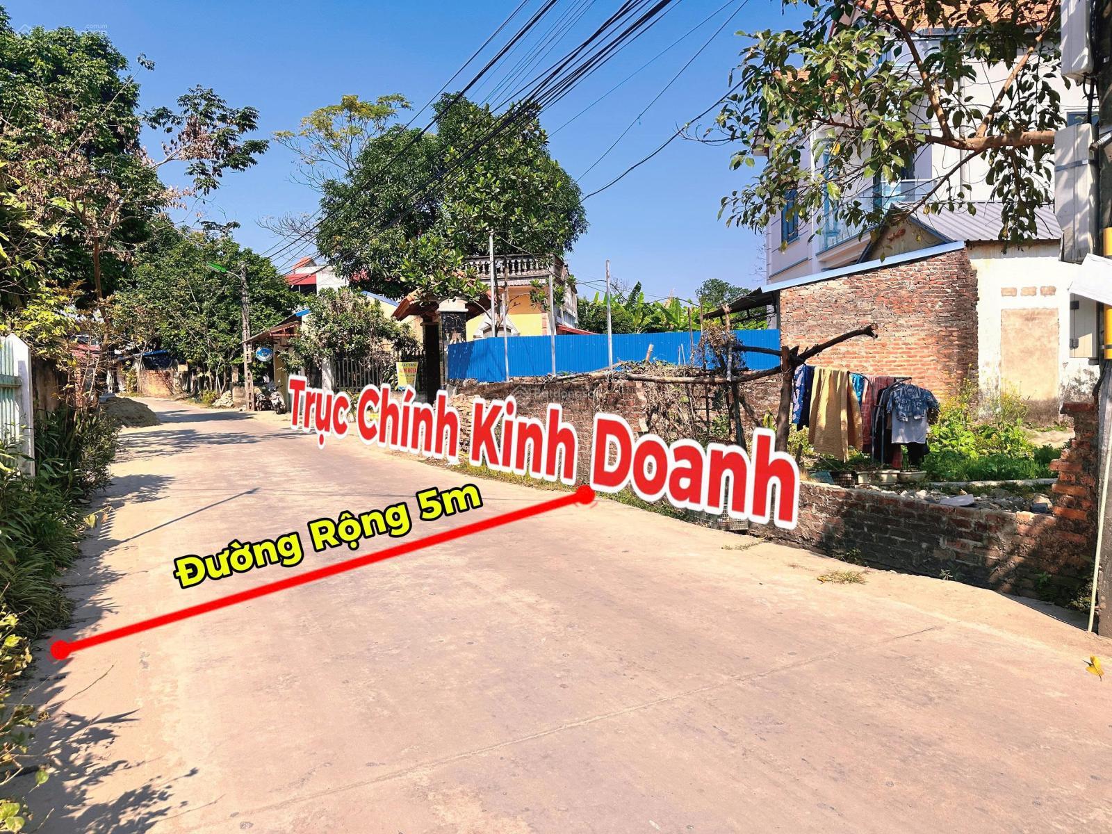 Đất trục chính kinh doanh Hồng Kỳ, Sóc Sơn Đường rộng 5m ô tô tránh, trục chính đông dân