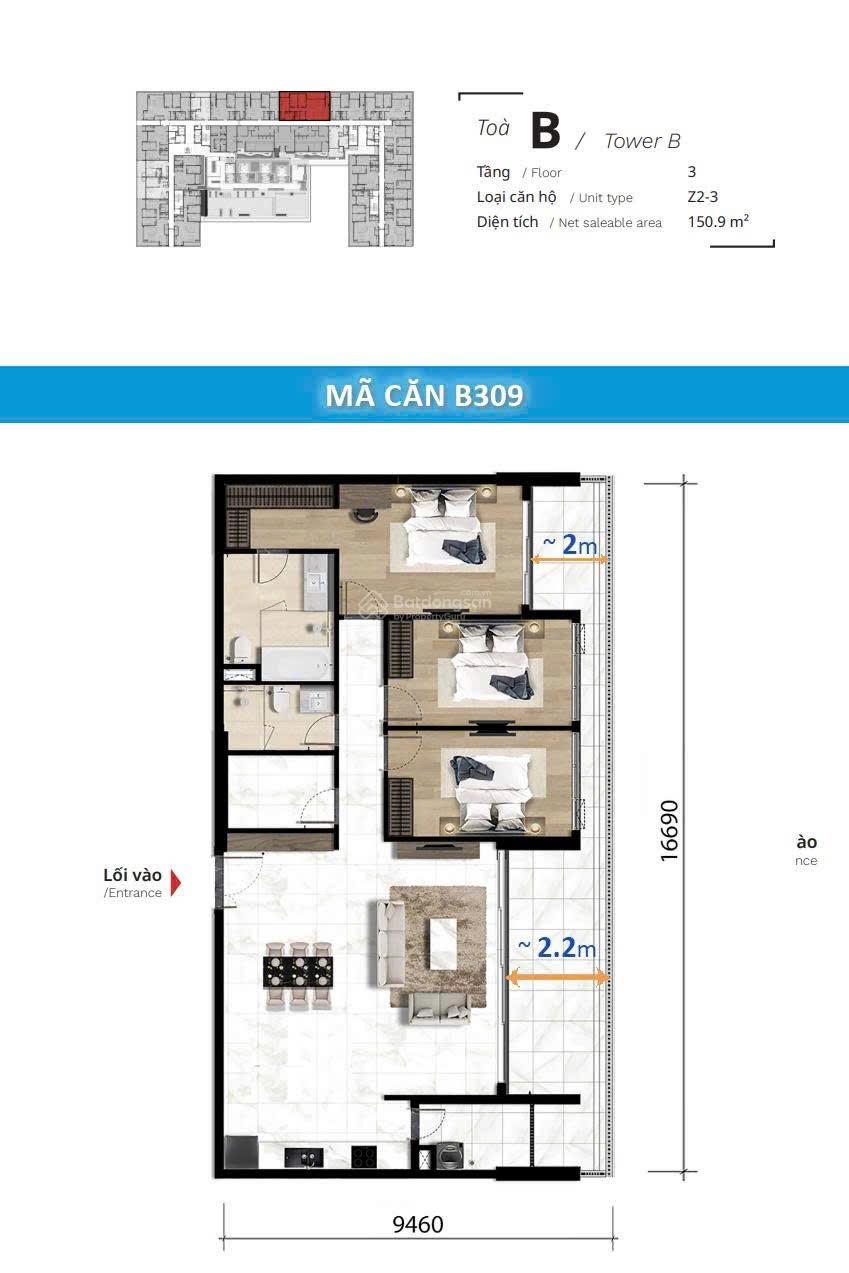 [The TEN] Tuyệt Tác Căn Hộ 3PN "Rộng Như Penthouse" Sở Hữu Sân Vườn Trên Không 159m2 - Tặng 200tr