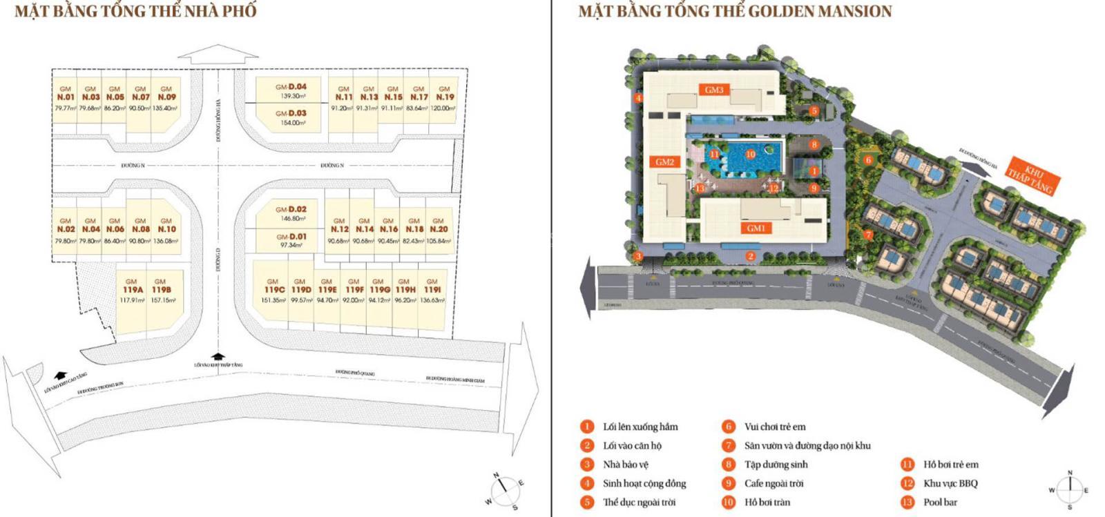 Bán Nhà Phố Golden Mansion 5,7x15,7 gần 90m2 1 trệt 3 lầu 4 phòng ngủ sắp ra sổ hồng 27.9 tỷ ở ngay