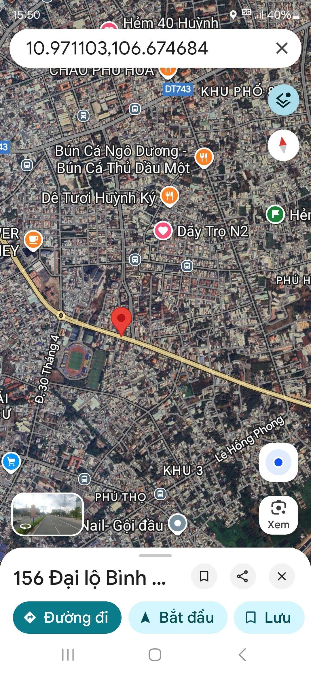 Mặt tiền Đại Lộ Bình Dương gần Vietcombank và Techcombank, 6x25 thổ cư 100% giá bán cực tốt Mặt tiền Đại Lộ Bình Dương gần Vietcombank và Techcombank, 6x25 thổ cư 100% giá bán cực tốt