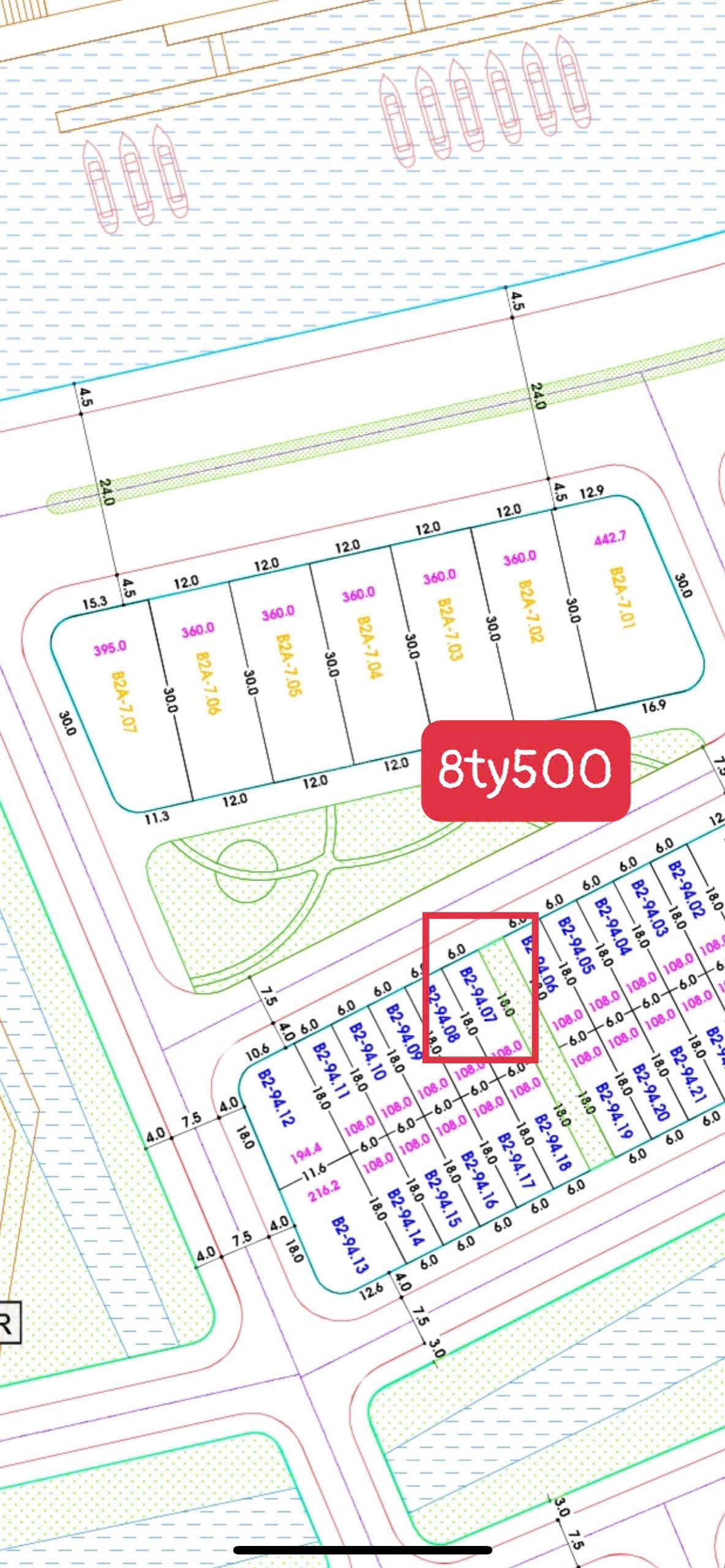 bán lô đất đẹp 102m2 kẹp vệt cây xanh 4m . đối diện công viên . sát sông . ngay chân cầu Cổ Cò