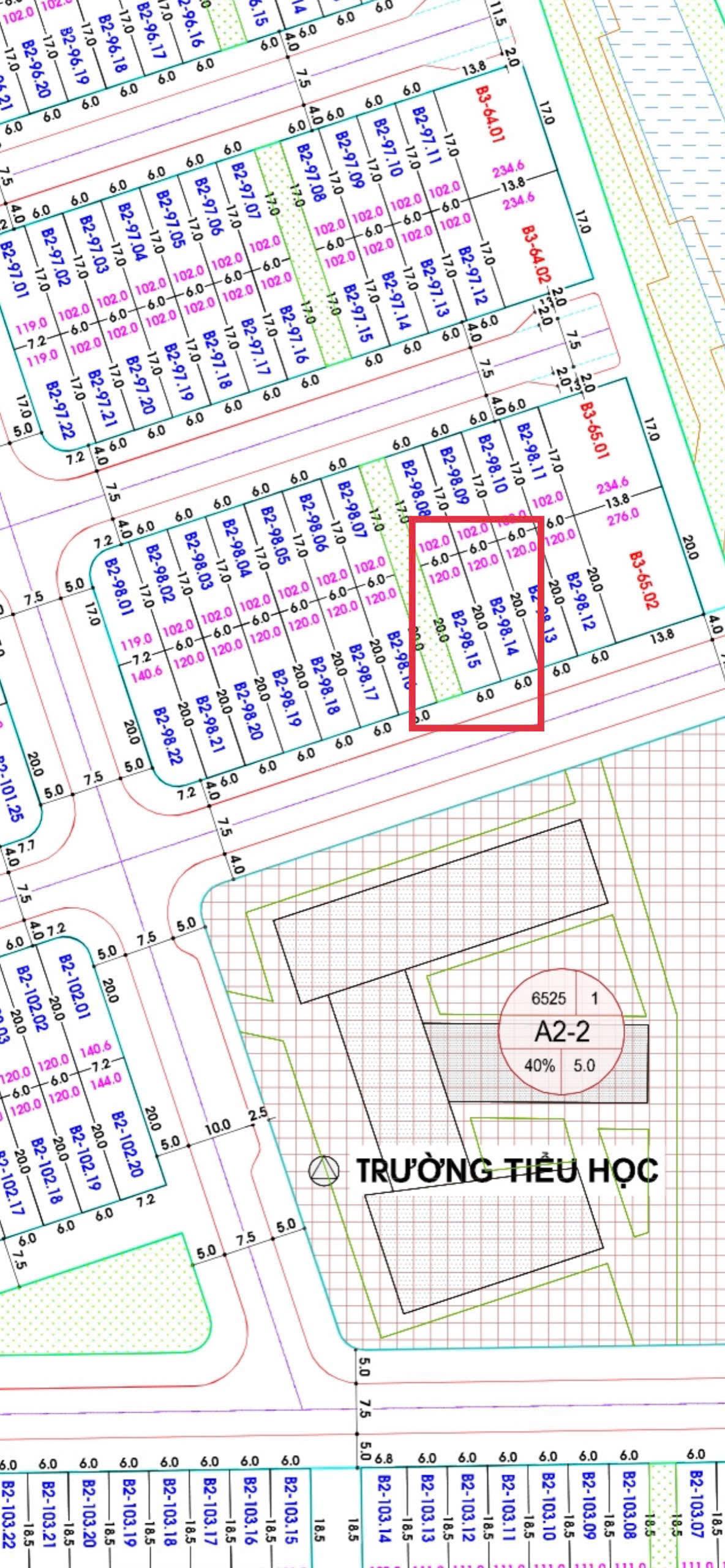 bán cặp đất 120x2 240m2. kẹp vệt cây xanh ngang 4m . đối diện trường Hy Vọng , khu v6 FPT ĐÀ NẴNG