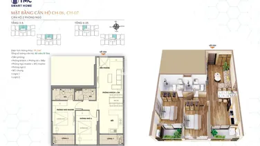 Cần tiền bán gấp cắt lỗ căn hộ 2PN2WC 74m2 view sông Hồng giá 7.4tỷ; tầng đẹp, thanh toán tiến độ