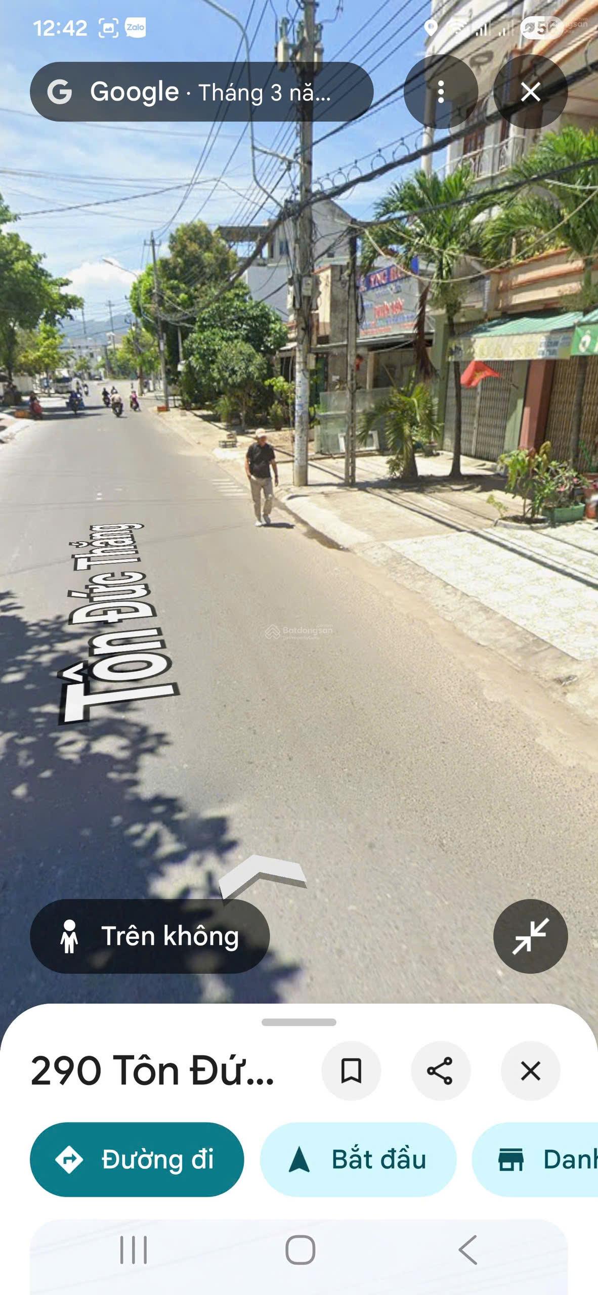 Nhà mặt tiền Tôn Đức Thắng Hòn Rớ 1 DT 70m2 ngang 5m cách Nguyễn Tất Thành tầm 50m