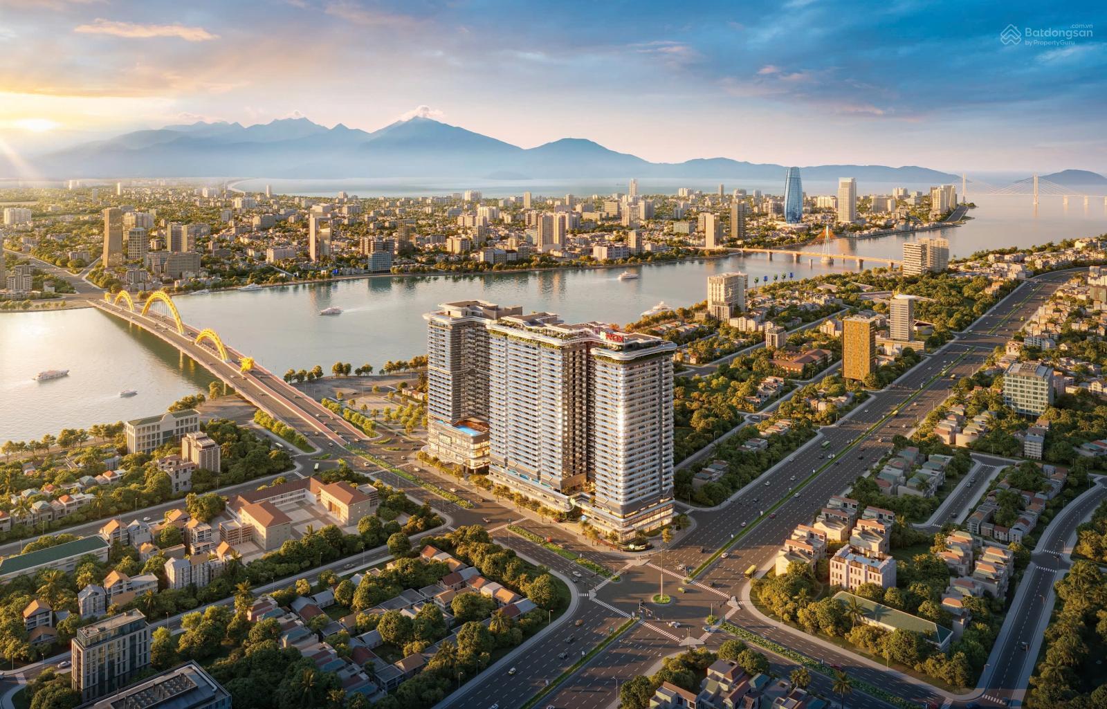 Bán căn hộ The Legend Đà Nẵng 2PN 82.05m2 view sông Hàn 7.7 tỷ chiết khấu 10% tặng nội thất 500tr