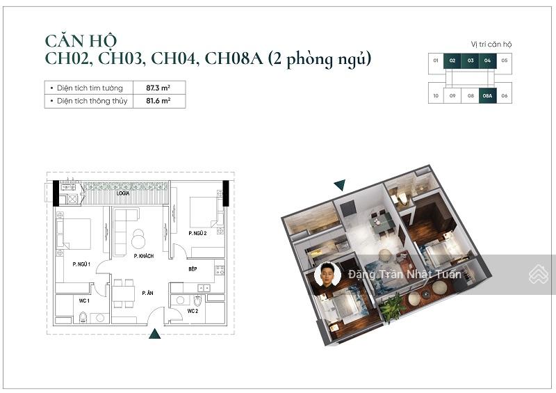 Quỹ căn hộ bán 1PN | 2PN | 3PN | Duplex - Sky Sunshine Green Iconic - Phúc Đồng Long Biên