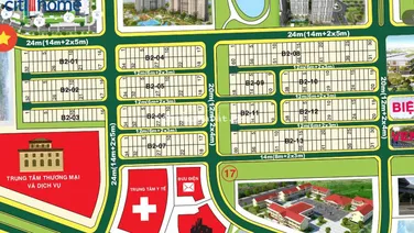 Bạn đất Cát Lái, Phú Gia đường thông B2, DT 7x17m, đường 12 mét, giá 72 triệu/m²