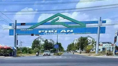 NỀN MẶT TIỀN ĐƯỜNG BÙI QUANG TRINH TRỤC CHÍNH KHU DÂN CƯ PHÚ AN THÔNG QUA CHỢ 586 GIÁ GD CHÍNH CHỦ