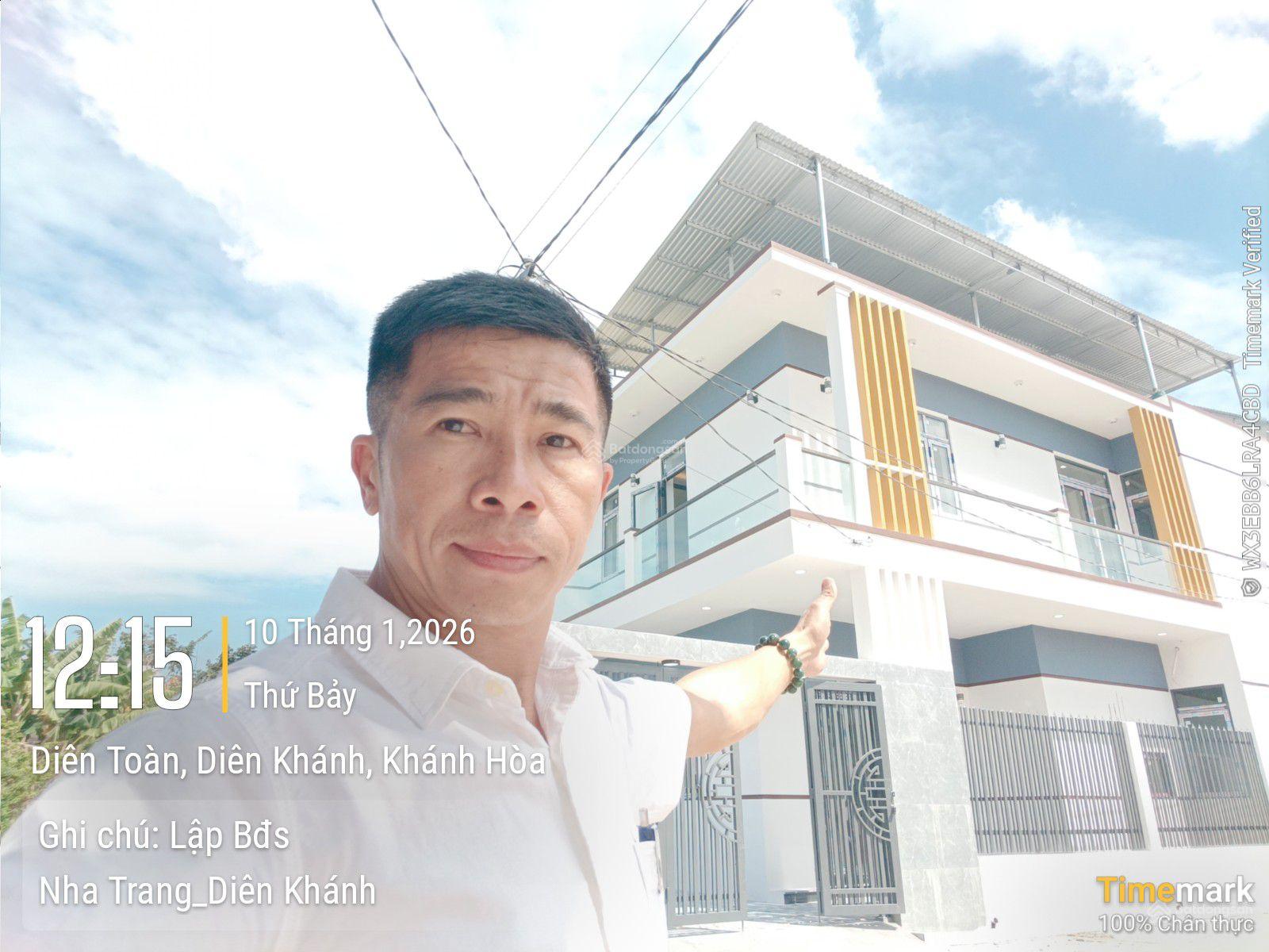 Bán nhà đẹp 2 tầng mái đúc gần bến xe liên tỉnh Khánh Hoà. Diên Toàn, Diên Khánh