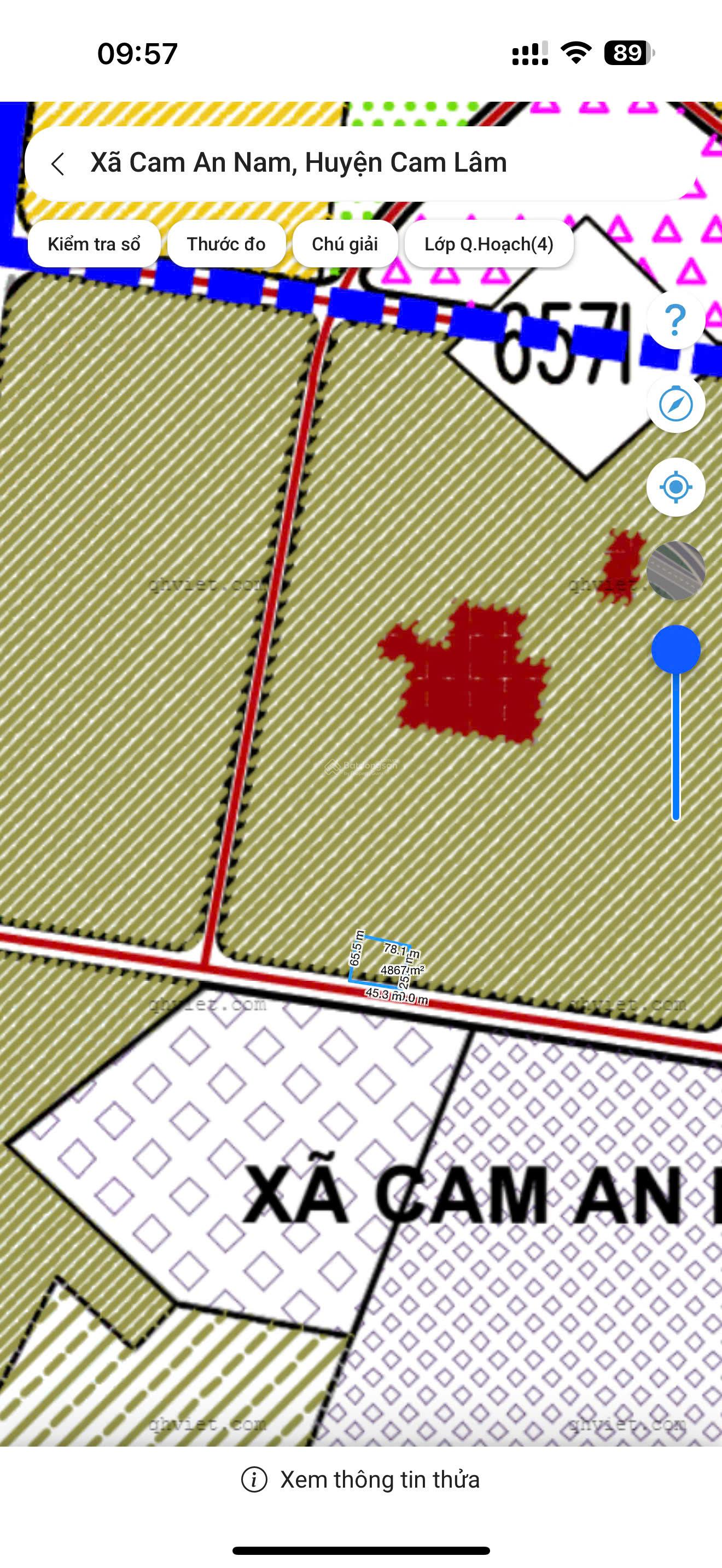 Đất 3 mặt tiền Vĩnh Trung, Cam Lâm | 4.837m² | 15 tỷ