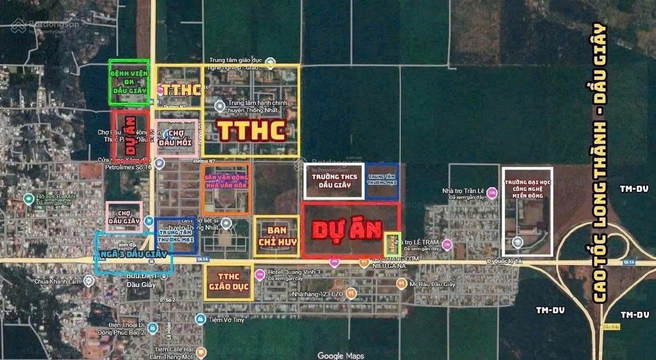 Đất Dầu Giây, mặt Quốc Lộ 1A, sổ riêng, diện tích 240m2, giá 16 triệu/m2, LH: 0934 828 ***