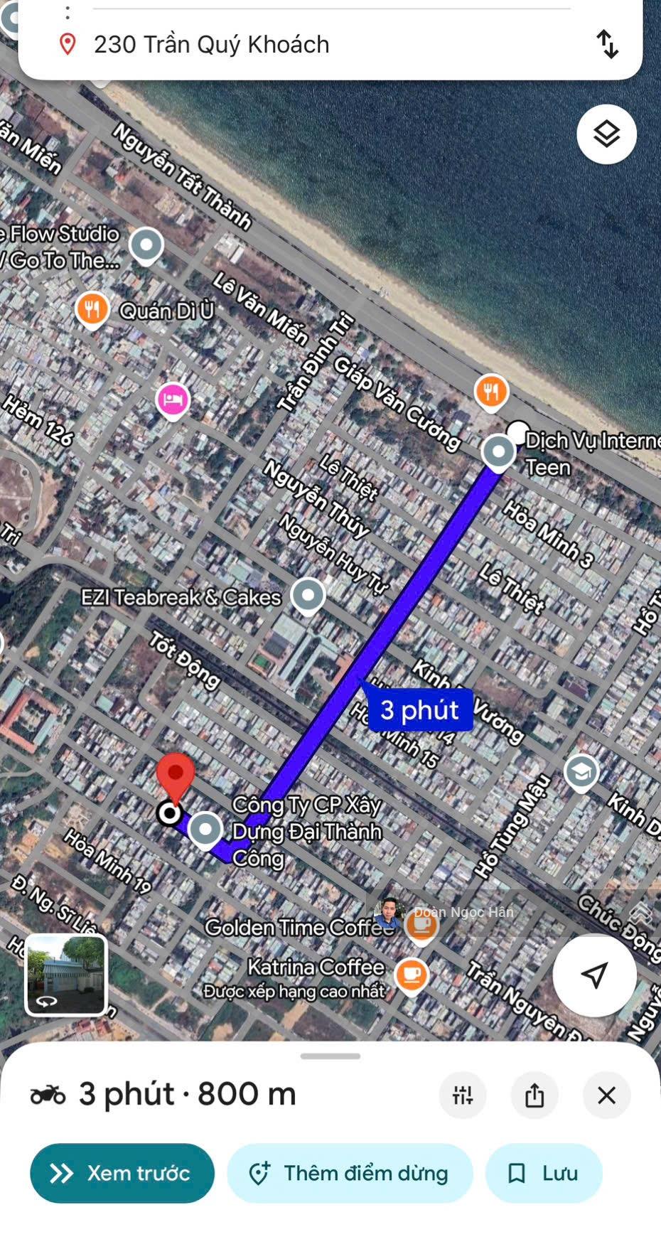 MT Trần Quý Khoách - tặng 5 phòng trọ, giá tốt đầu cơ trước tết ạ