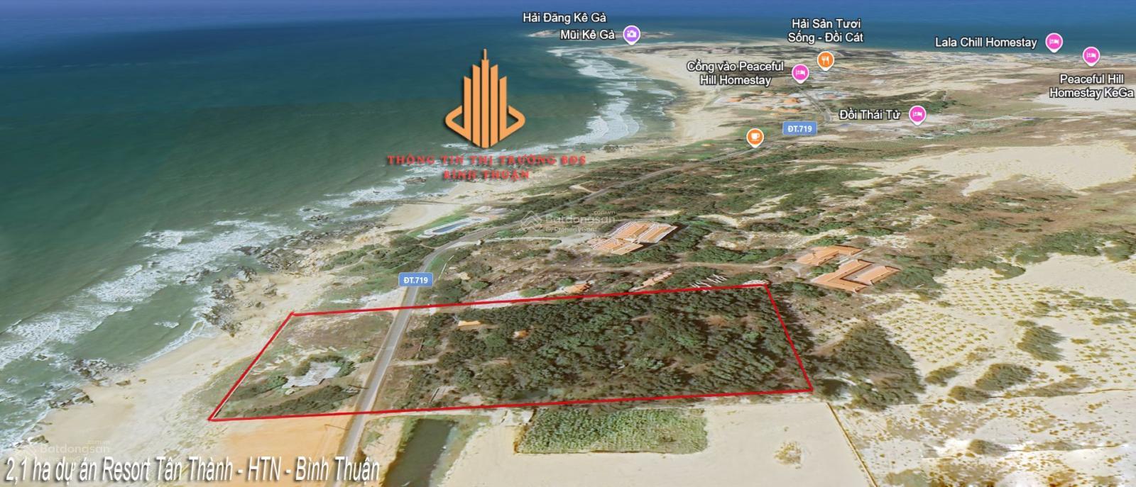 Hơn 2,1 ha dự án biển Thuận Quý - HTN - Lâm Đồng cần bán