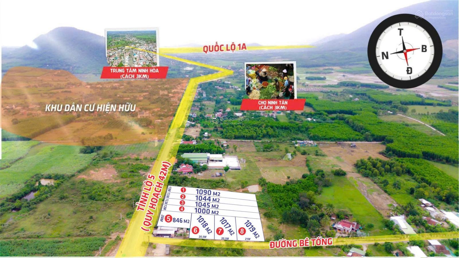 Sản phẩm duy nhất - cơ hội đầu tư sinh lời cực hiếm - độc tôn ở mặt tiền đường Tỉnh Lộ 5 Ninh Hoà 1