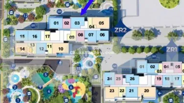 Căn 2N2 TÒA ZR2 - Tầng đẹp, Diện tích 71m2, thiết kế vuông vắn, bếp giấu