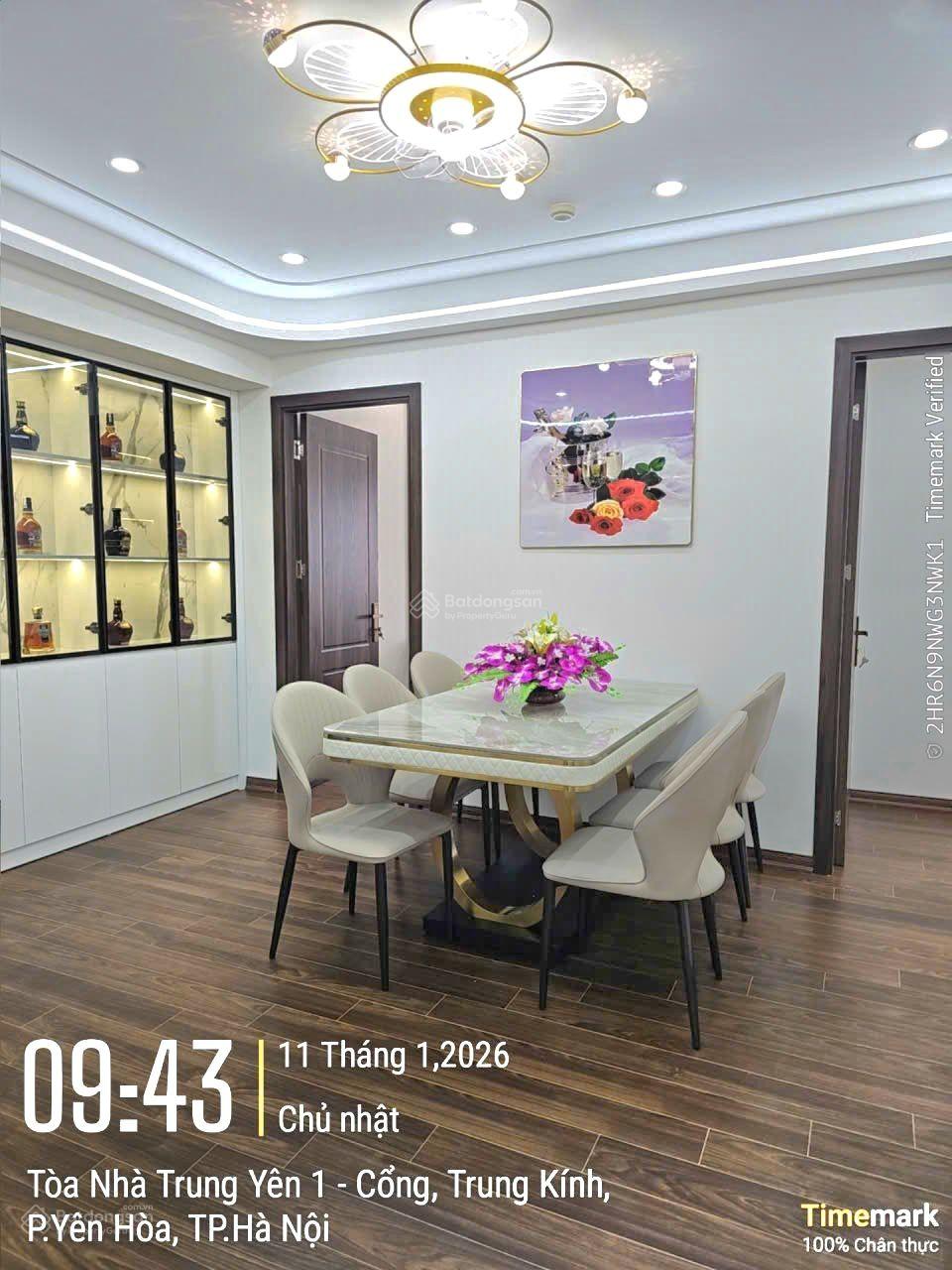 Bán căn Trung Yên 1. Diện tích 125m2 gồm 4PN, 2WC. Full nội thất. Giá bán thương lượng